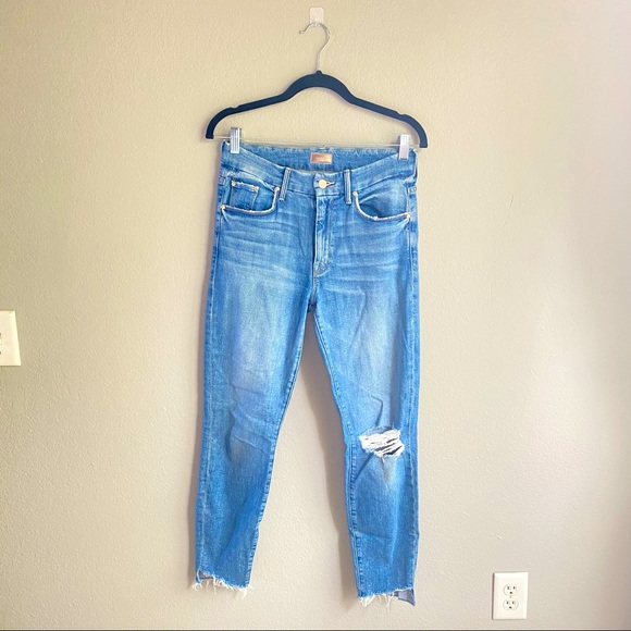 Mother The Looker Ankle Step Fray Jeans - Picture 2 of 7